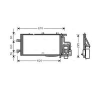 Condensatore, impianto di climatizzazione AVA COOLING OLA5310D