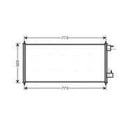 AVA Quality Cooling Condensatore climatizzatore FDA5361 per Ford Transit Connect 1.8 16V 02-13
