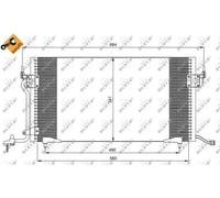Condensatore, impianto di climatizzazione NRF 35260