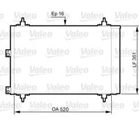 Condensatore, impianto di climatizzazione VALEO 814080
