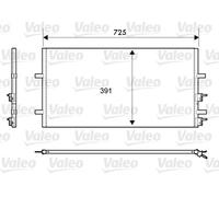 Condensatore radiatore climatizzazione R 134a 814087 VALEO per FORD