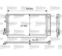 Condensatore radiatore climatizzazione R 134a 814094 VALEO per RENAULT FLUENCE