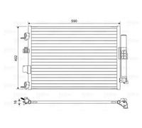 Valeo Condensatore climatizzazione 814161 R134a per Ford C-MAX II