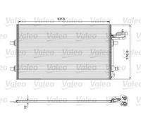 Condensatore radiatore climatizzazione R 134a 814324 VALEO per VOLVO V50 C30