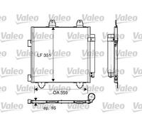Condensatore radiatore climatizzazione R 134a 818014 VALEO per CITROËN PEUGEOT