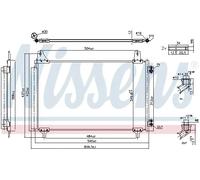 Condensatore, impianto di climatizzazione NISSENS 941296