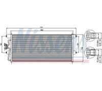 Condensatore radiatore climatizzazione R 134a 94307 NISSENS per VW