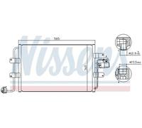 Condensatore radiatore climatizzazione R 134a 94522 NISSENS per VW NEW BEETLE