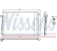 Condensatore, impianto di climatizzazione NISSENS 94679