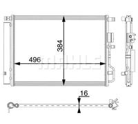 97606D7000 Condensatore AC per HYUNDAI TUCSON 1.6 - 1.7 - 2.0 2015-> MAHLE ORIG.