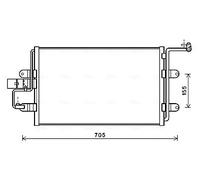 AI5130 AVA CONDENSATORE A/C AUDI A3 TT - SEAT LEON TOLEDO -SKODA OCTAVIA VW GOLF