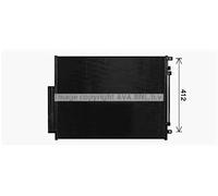 Condensatore radiatore climatizzazione R 134a AL5149D AVA QUALITY COOLING
