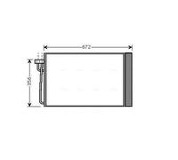 Condensatore radiatore climatizzazione R 134a BWA5267D AVA QUALITY COOLING