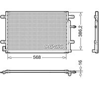 Condensatore radiatore climatizzazione R 134a DCN02038 DENSO per AUDI A4 B7