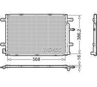 Condensatore radiatore climatizzazione R 134a DCN02039 DENSO per AUDI A4 B7