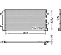 Condensatore, impianto di climatizzazione DENSO DCN02041
