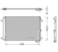 Condensatore radiatore climatizzazione R 134a DCN02042 DENSO per AUDI A8 D4