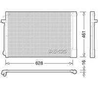Condensatore radiatore climatizzazione R 134a DCN05013 DENSO per BMW X5 X6