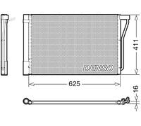 Condensatore radiatore climatizzazione R 134a DCN05022 DENSO per BMW 6 Cabriolet