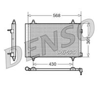 Condensatore radiatore climatizzazione R 134a DCN07008 DENSO per CITROËN PEUGEOT