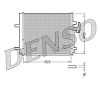 Denso Condensatore climatizzazione DCN10016 per FORD, VOLVO, LAND ROVER con essicatore