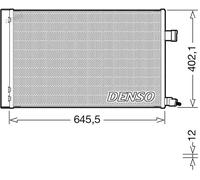 Condensatore radiatore climatizzazione R 134a DCN11009 DENSO per JAGUAR XE XF II