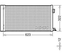 Condensatore radiatore climatizzazione R 134a DCN11010 DENSO per JAGUAR XE