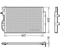 Denso Condensatore climatizzatore DCN15008 con essiccatore R134a per Chevrolet, Opel