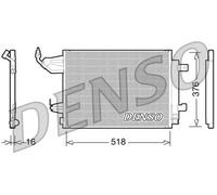 Condensatore radiatore climatizzazione R 134a DCN16001 DENSO per SMART