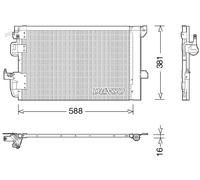 Condensatore, impianto di climatizzazione DENSO DCN20007