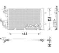 Condensatore radiatore climatizzazione R 134a DCN20037 DENSO per OPEL ASTRA H