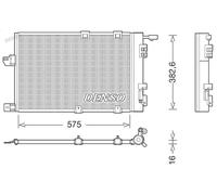 Condensatore aria condizionata DENSO DCN20038 per ASTRA G Coupé (T98) 2 2000-