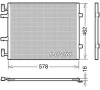 Condensatore radiatore climatizzazione R 134a DCN20041 DENSO per OPEL