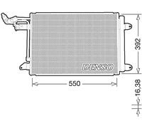Condensatore radiatore climatizzazione R 134a DCN32032 DENSO per SEAT VW SKODA