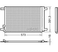 Denso Condensatore impianto climatizzazione DCN32066 per Audi Seat VW con essiccatore