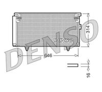 Condensatore radiatore climatizzazione R 134a DCN36001 DENSO per SUBARU OUTBACK