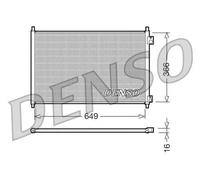 Condensatore radiatore climatizzazione R 134a DCN40006 DENSO per HONDA ACCORD VI
