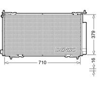 Condensatore radiatore climatizzazione R 134a DCN40015 DENSO per HONDA CR-V II