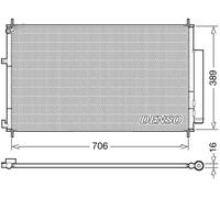 Denso Condensatore climatizzatore per Honda CR-V IV 2.0 AWD 114 KW 155 CV