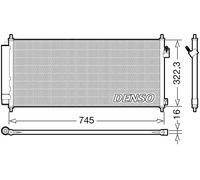 Condensatore, impianto di climatizzazione DENSO DCN40026