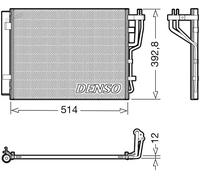 Condensatore radiatore climatizzazione R 134a DCN41014 DENSO per HYUNDAI KIA