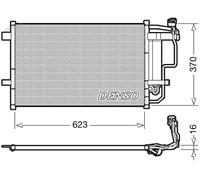 DENSO Condensatore impianto climatizzazione DCN44007 per Mazda 3 1.6/2.2 MZR-CD