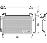 DENSO DCN44013 Condensatore climatizzatore