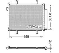 Condensatore radiatore climatizzazione R 134a DCN47011 DENSO per SUZUKI CELERIO