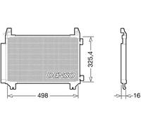 Condensatore, impianto di climatizzazione DENSO DCN50028