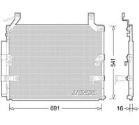 Condensatore radiatore climatizzazione R 134a DCN50032 DENSO per LEXUS LX