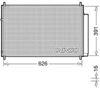 Denso Condensatore climatizzazione DCN50041 R 134a con asciugatore per Toyota Auris Avensis