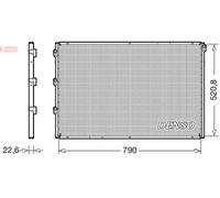 Condensatore aria condizionata DENSO DCN99078 per VDL Futura 12.903 2010-2015