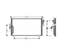 PRASCO DN5182 Condensatore climatizzatore