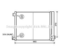 Condensatore radiatore climatizzazione R 134a DN5427D AVA QUALITY COOLING